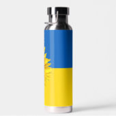 ウクライナ国旗とヒマワリ ウォーターボトル (右面)