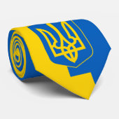 ウクライナ国旗とビジネスウクライナ、旅行/スポーツ ネクタイ (ロール)