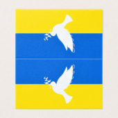 ウクライナ国旗のカード平和鳩 – 自由 (外部フラット)
