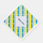 ウクライナ国旗のタイル貼りパーソナライズされた (コーナー)