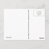 ウクライナ国旗のヒマワリで立つ ポストカード (裏面)