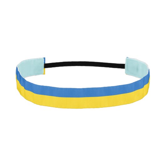 ウクライナ国旗のフィットネス、ウクライナファッション/スポーツ アスレチックヘッドバンド (正面)