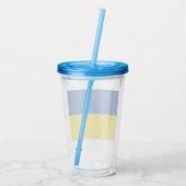 ウクライナ国旗のボタン アクリルタンブラー (裏面)