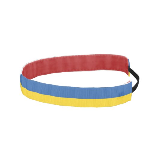 ウクライナ国旗のボタン アスレチックヘッドバンド (右)