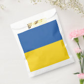 ウクライナ国旗のボタン フェイバーバッグ (封をした状態)