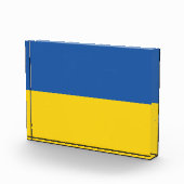 ウクライナ国旗のボタン フォトブロック (右)