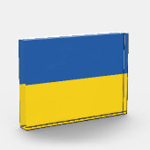 ウクライナ国旗のボタン フォトブロック (左)