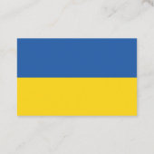 ウクライナ国旗のボタン 名刺 (裏面)