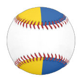 ウクライナ国旗のボタン 野球ボール (裏面)