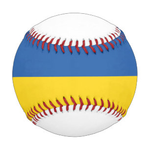 ウクライナ国旗のボタン 野球ボール