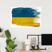 ウクライナ国旗のポスター ポスター (ホームオフィス)