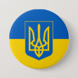 ウクライナ国旗の三日熱が強いブルーイエローウクライナ 缶バッジ<br><div class="desc">ウクライナの平和と自由への支援を示すために青と黄色のウクライナ国旗。ウクライナ国旗の三日月形ブルーイエローウクライナボタン</div>
