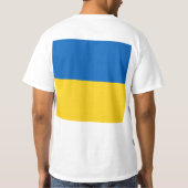 ウクライナ国旗の前後 Tシャツ (裏面)