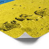 ウクライナ国旗の壁 ポスター (角)