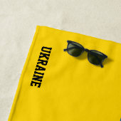 ウクライナ国旗の壮麗な愛国心 ビーチタオル (インサイチュ)