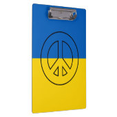 ウクライナ国旗の平和標識 クリップボード (右)