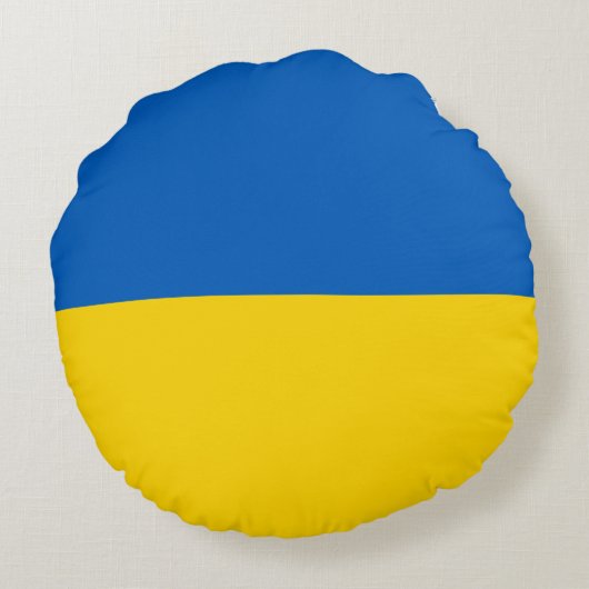 ウクライナ国旗の平和標識 ラウンドクッション (裏面)