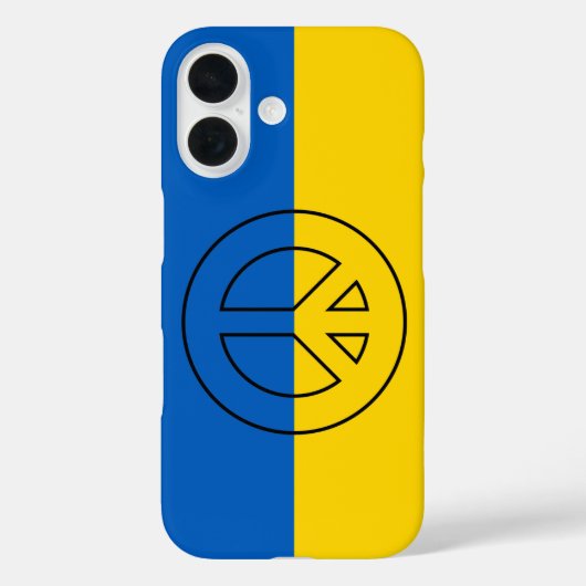 ウクライナ国旗の平和標識 Case-Mate iPhoneケース (裏面)