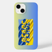 ウクライナ国旗の戦争に関するウクライナ平和アンチ Case-Mate iPhoneケース (裏面)