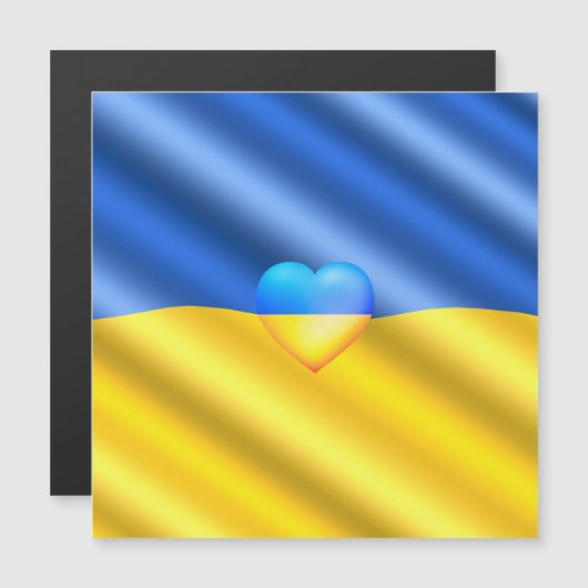 ウクライナ国旗の磁気カードの自由 – 平和 (正面/裏面)