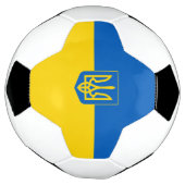 ウクライナ国旗の紋章 サッカーボール (回転)