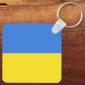 ウクライナ国旗の自由 キーホルダー (裏面)