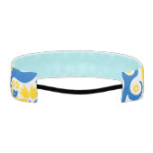 ウクライナ国旗の色を持つ民俗模様 アスレチックヘッドバンド (裏面)