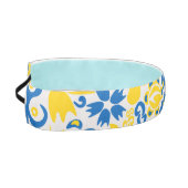 ウクライナ国旗の色を持つ民俗模様 アスレチックヘッドバンド (左)