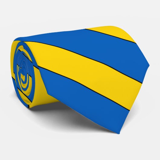 ウクライナ国旗の色エレガント ネクタイ (ロール)