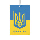 ウクライナ国旗の車のフレッシュナー，ウクライナ カーエアーフレッシュナー (裏面)