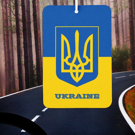 ウクライナ国旗の車のフレッシュナー，ウクライナ カーエアーフレッシュナー