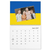 ウクライナ国旗の追加フォトукраїнський календар 2025 カレンダー (3月 2027)