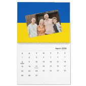 ウクライナ国旗の追加フォトукраїнський календар 2025 カレンダー (3月 2026)