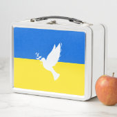 ウクライナ国旗の金属の弁当箱の平和の自由 メタルランチボックス (インサイチュ)