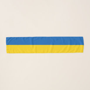 ウクライナ国旗の青い黄色のウクライナ支援 スカーフ