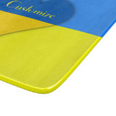 ウクライナ国旗の青い黄色のサンダー_コーブ カッティングボード (角)