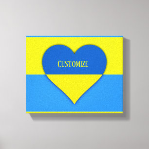 ウクライナ国旗の青い黄色のサンダー_コーブ キャンバスプリント