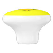 ウクライナ国旗の青い黄色のサンダー_コーブ セラミックノブ (側面)