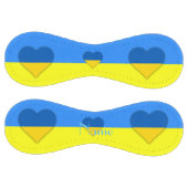 ウクライナ国旗の青い黄色のサンダー_コーブ ソフトボール (パネル)