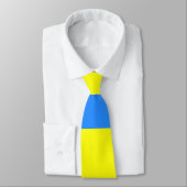 ウクライナ国旗の青い黄色のサンダー_コーブ ネクタイ (タイ)