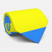 ウクライナ国旗の青い黄色のサンダー_コーブ ネクタイ (ロール)