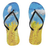 ウクライナ国旗の風景 ビーチサンダル (ソール)