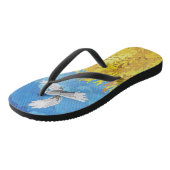 ウクライナ国旗の風景 ビーチサンダル (アングル)