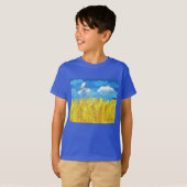 ウクライナ国旗の風景 Tシャツ (正面フル)
