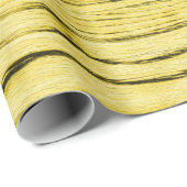 ウクライナ国旗の黄色い青い木のテクスチャパターン ラッピングペーパー (ロールコーナー)