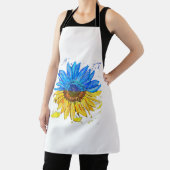 ウクライナ国旗ひまわりヴィンテージシャツウクライナサップ エプロン (インサイチュ)