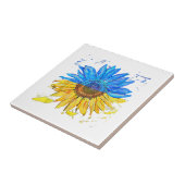 ウクライナ国旗ひまわりヴィンテージシャツウクライナサップ タイル (側面)