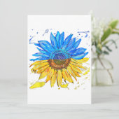 ウクライナ国旗ひまわりヴィンテージシャツウクライナサップ 招待状 (スタンド正面)