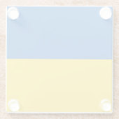 ウクライナ国旗を持つガラスコースター ガラスコースター (裏面)