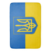 ウクライナ国旗を持つ大きなバスマット バスマット (正面縦)